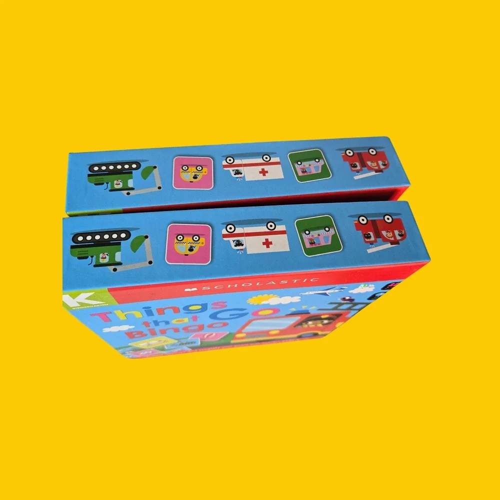 Scholastic Things That Go Bingo Game Bundle 2 Pack Kindergarten Educational Toy